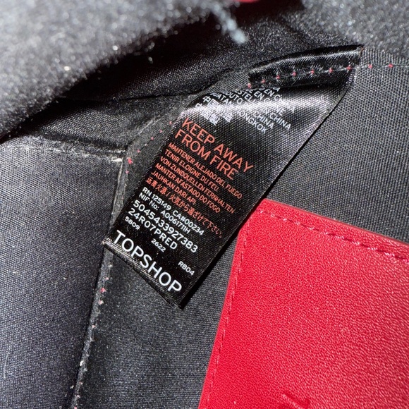 Topshop Red Crossbody Bag with Adjustable Strap - Picture 8 of 10